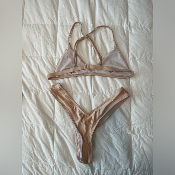 Silk beige bikini - Picture 7 of 7